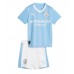 Maillot de foot Manchester City Domicile vêtements enfant 2023-24 Manches Courtes (+ pantalon court)